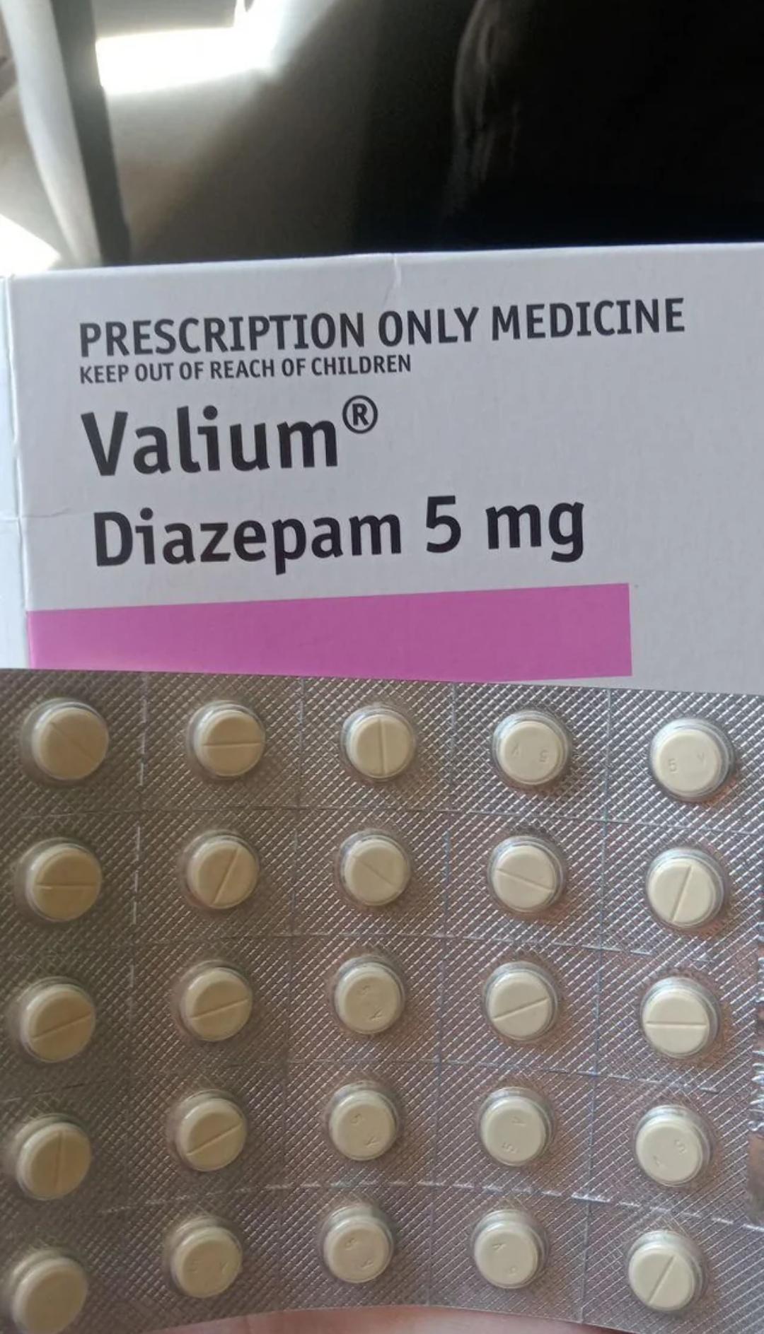 Purchase Genuine Valium 5mg (Diazepam)